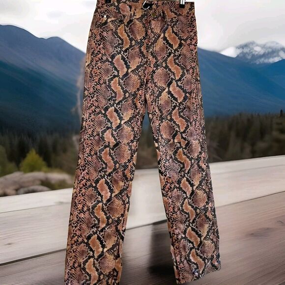 NBD Revolve100% Genuine Leather Pants Split Hems Size S - Picture 5 of 10